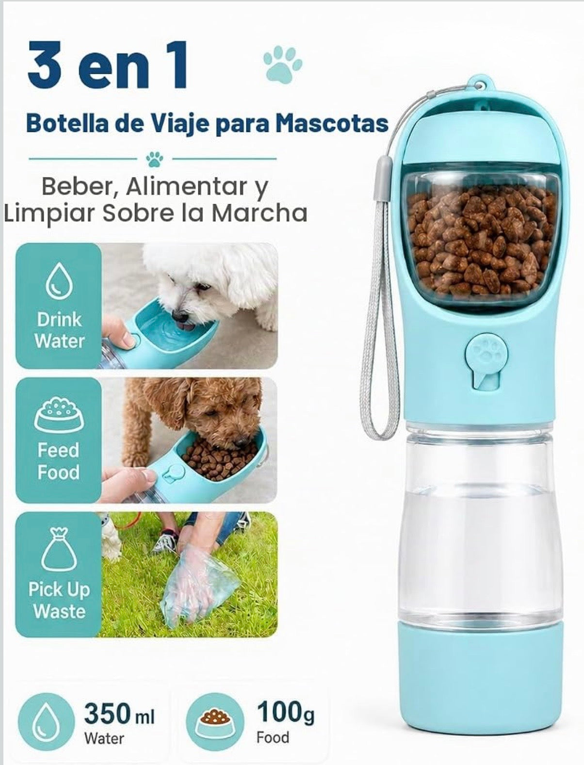 Agua, premios y bolsas. Todo en 1.