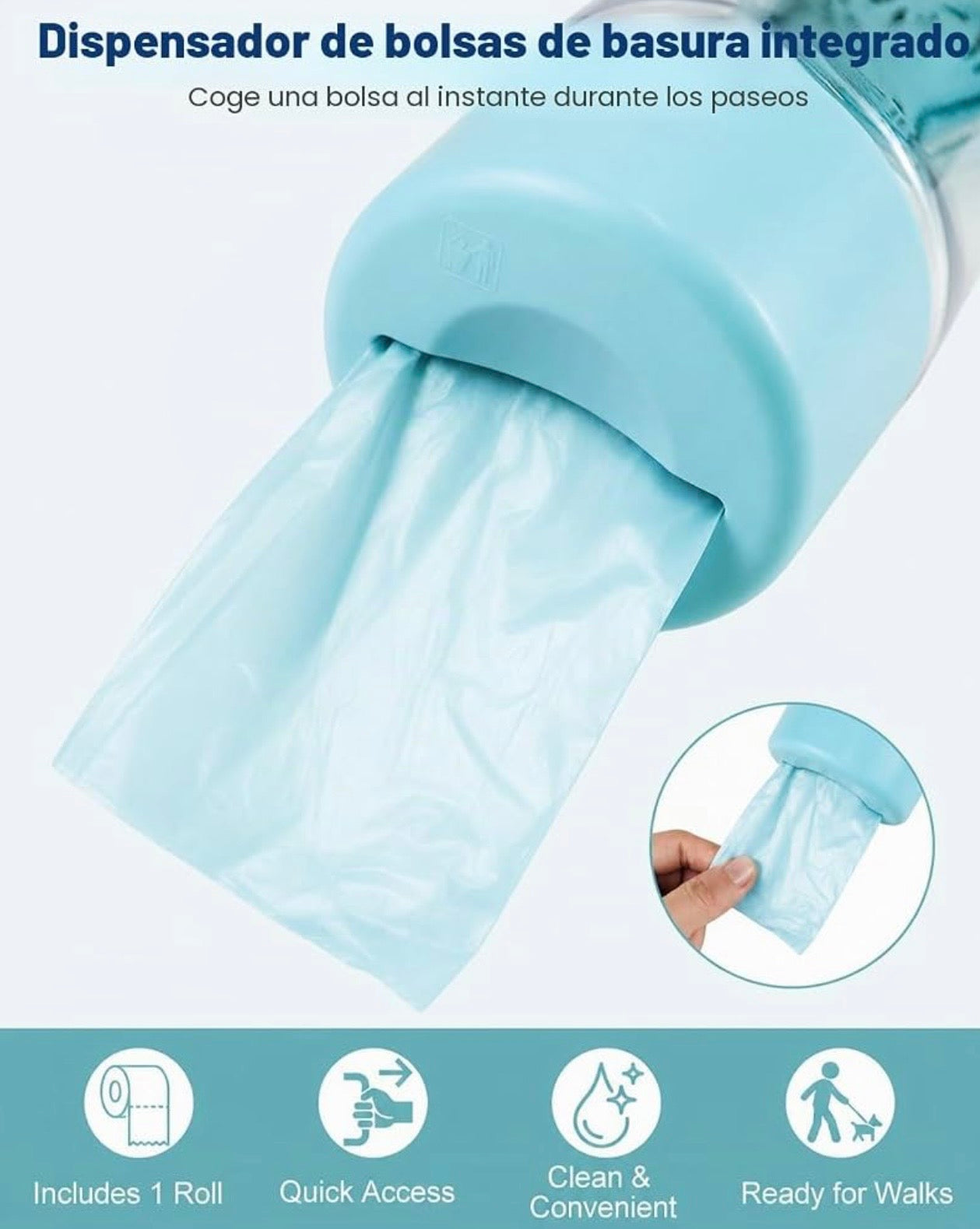 Agua, premios y bolsas. Todo en 1.